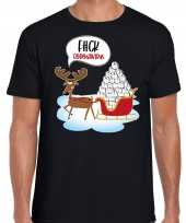 F ck coronavirus fout rendiershirt pak zwart heren