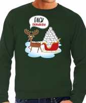 F ck coronavirus foute rendiersweater pak groen heren