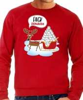 F ck coronavirus foute rendiersweater pak rood heren