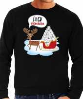 F ck coronavirus foute rendiersweater pak zwart heren