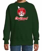 Rendier rendierbal sweater rendier pak merry christmas groen kinderen